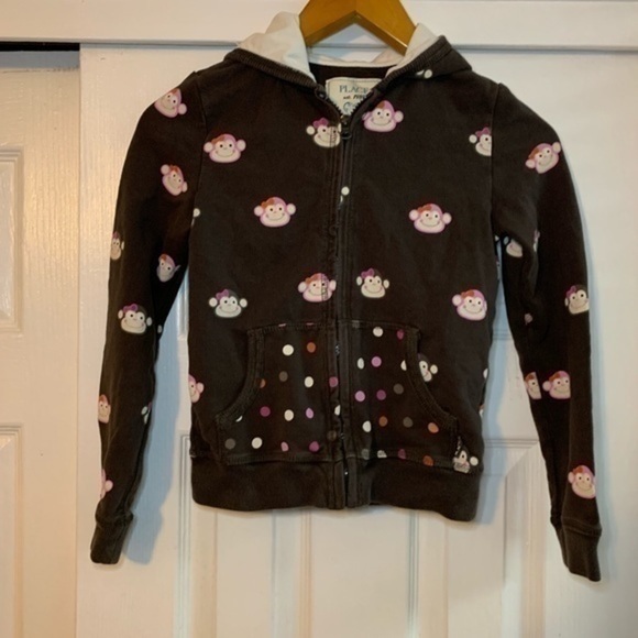 The children’s place Monkey Hoodie Size Medium